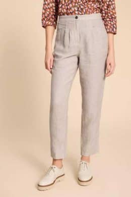 White Stuff Rowena Linen Trouser Light Nat - La Vie en Rose Damesmode
