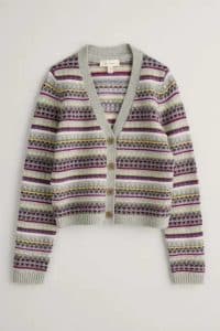 Seasalt Cornwall Lamoma Lane Cardigan Hemmick Aran Multi