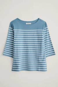 Seasalt Cornwall Sailor Shirt Falmouth Horizon Chalk- La Vie en Rose Damesmode