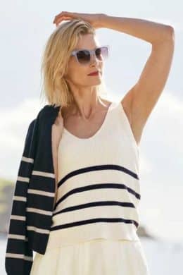 Seasalt Cornwall Canary Vest Veneer Chalk MAritime - La Vie en Rose Damesmode