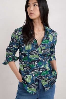 Seasalt Cornwall Larissa Shirt Sketchbook Trees Seas Cave - La Vie en Rose Damesmode (16)