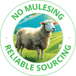 no mulesing reilable sourcing logo