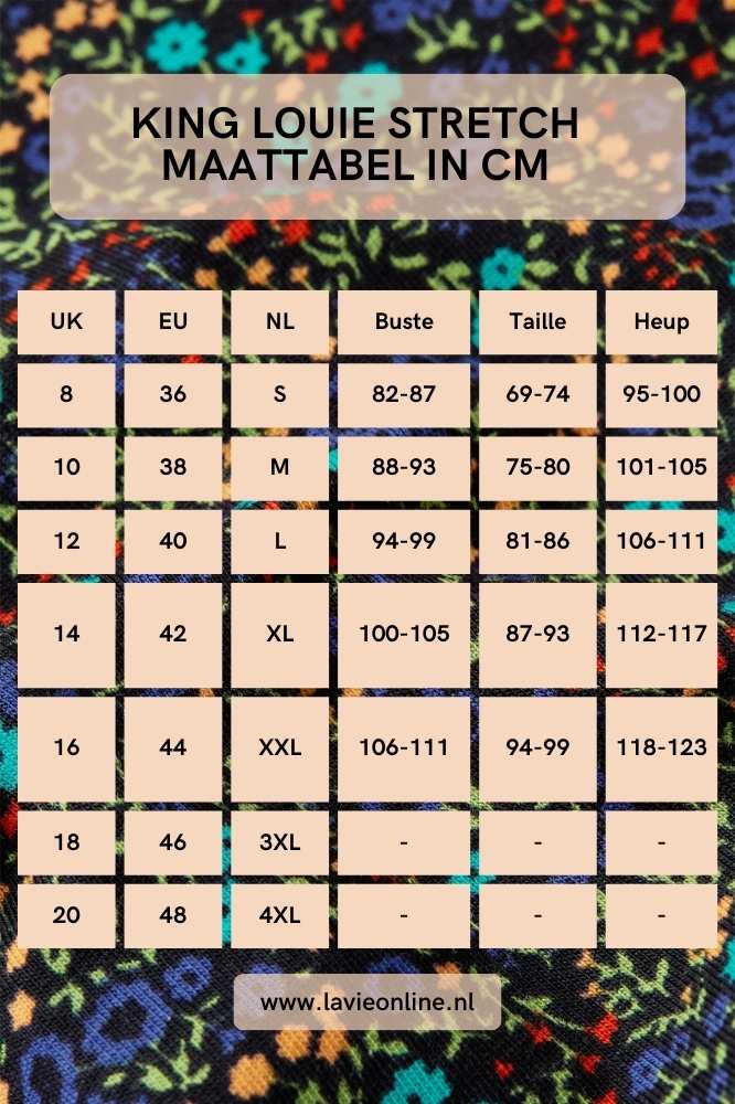 King Louie Border Skirt Elysee Black - La Vie en Rose Damesmode