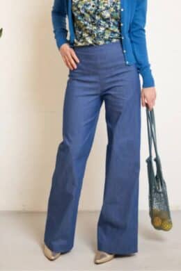 Very Cherry Marlene Pants Lights Denim Indigo - La Vie en Rose Damesmode
