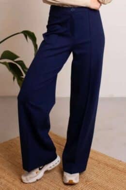 Very Cherry Taylor Pants Navy Punty - La Vie en Rose Damesmode