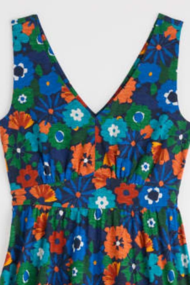 Seasalt Cornwall Polmanter Dress Screenprint Floral Maritime - Afbeelding 9