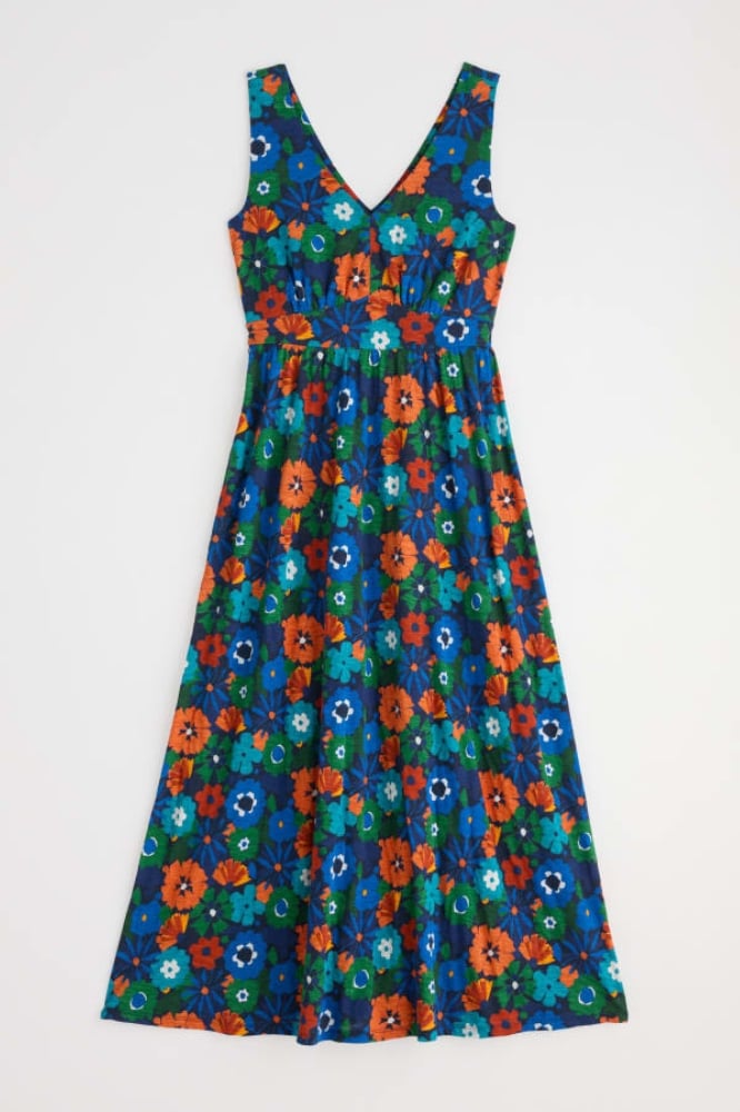 Seasalt Cornwall Polmanter Dress Screenprint Floral Maritime - Afbeelding 6