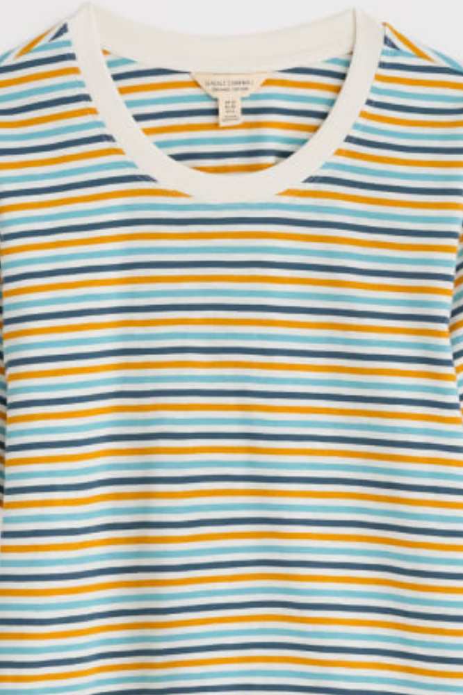 Seasalt Cornwall Copseland T-Shirt Pellitras Tumeric - La Vie en Rose Damesmode