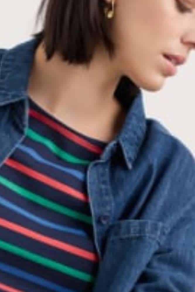 Seasalt Cornwall Sailor Top Tri Breton MAritime Glade - La Vie en Rose Damesmode