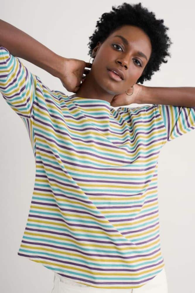 Seasalt Cornwall Tremayne Quay Top Pellitras Seashore - Afbeelding 10