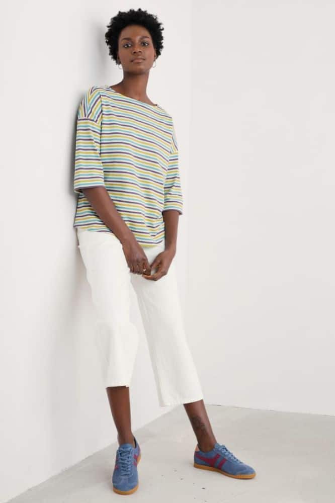 Seasalt Cornwall Tremayne Quay Top Pellitras Seashore - Afbeelding 12