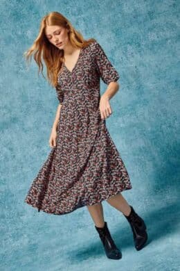 White Stuff Megan Jersey Dress Green Multi - La Vie en Rose Damesmode (1)