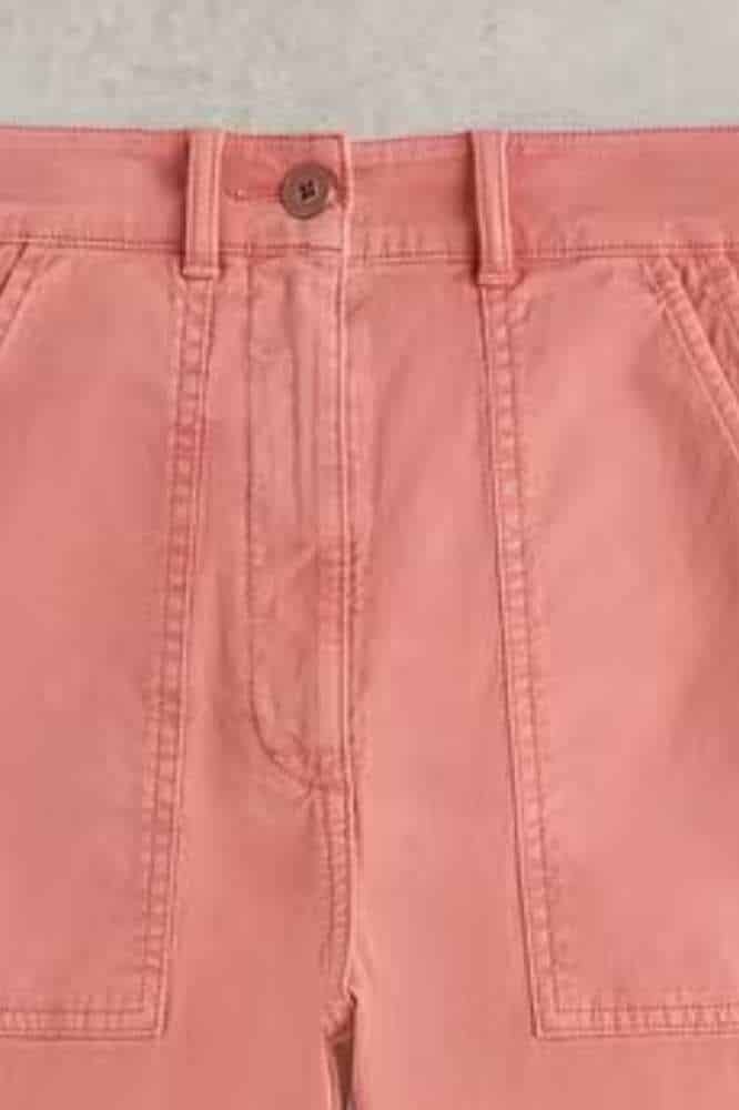 White Stuff Twister Chino Trouser Mid Red - La Vie en Rose Damesmode