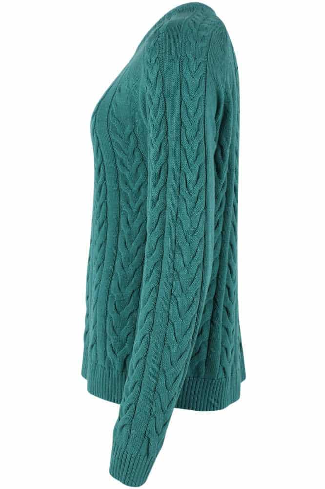 Danefae Danetwister Cable Sweater Light Slate - La Vie en Rose Damesmode