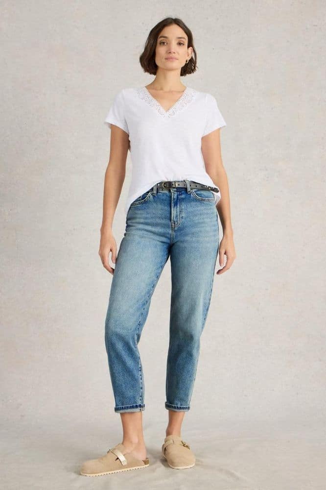 White Stuff Tilly Tapered Jeans Light Denim - La Vie en Rose Damesmode