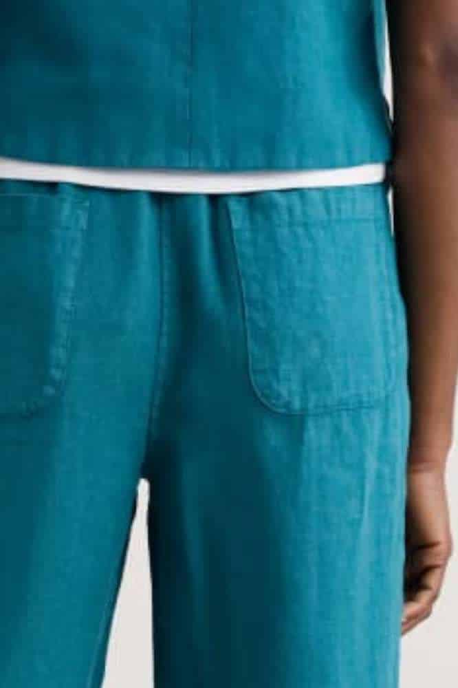 Seasalt Cornwall Dipping Sun Linen Trousers Dark Drift - Afbeelding 3