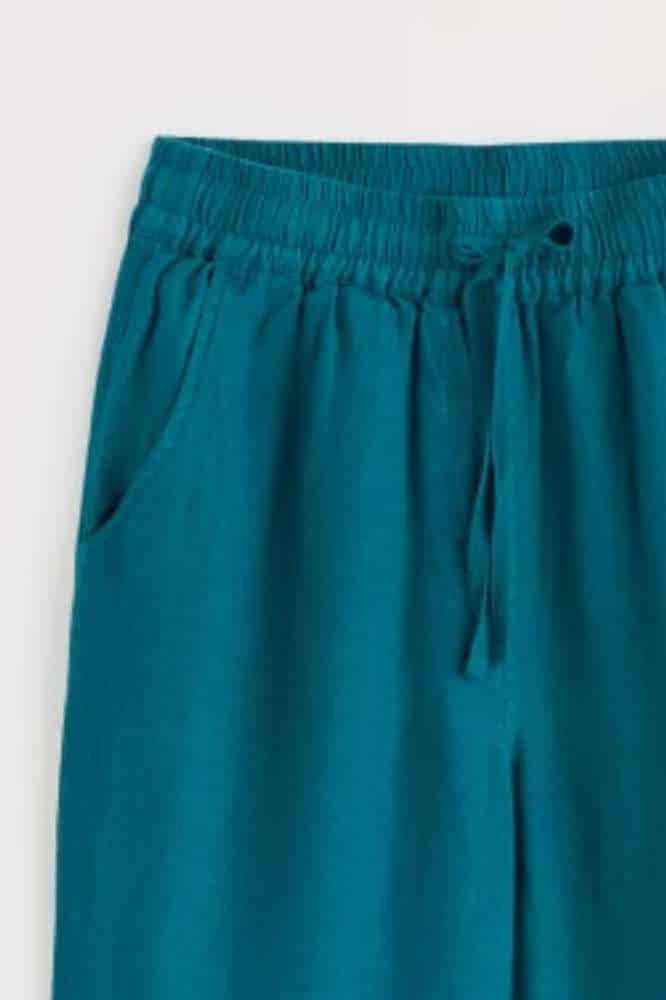 Seasalt Cornwall Dipping Sun Linen Trousers Dark Drift - Afbeelding 6