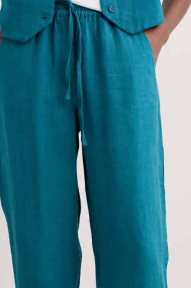 Seasalt Cornwall Dipping Sun Linen Trousers Dark Drift - Afbeelding 4