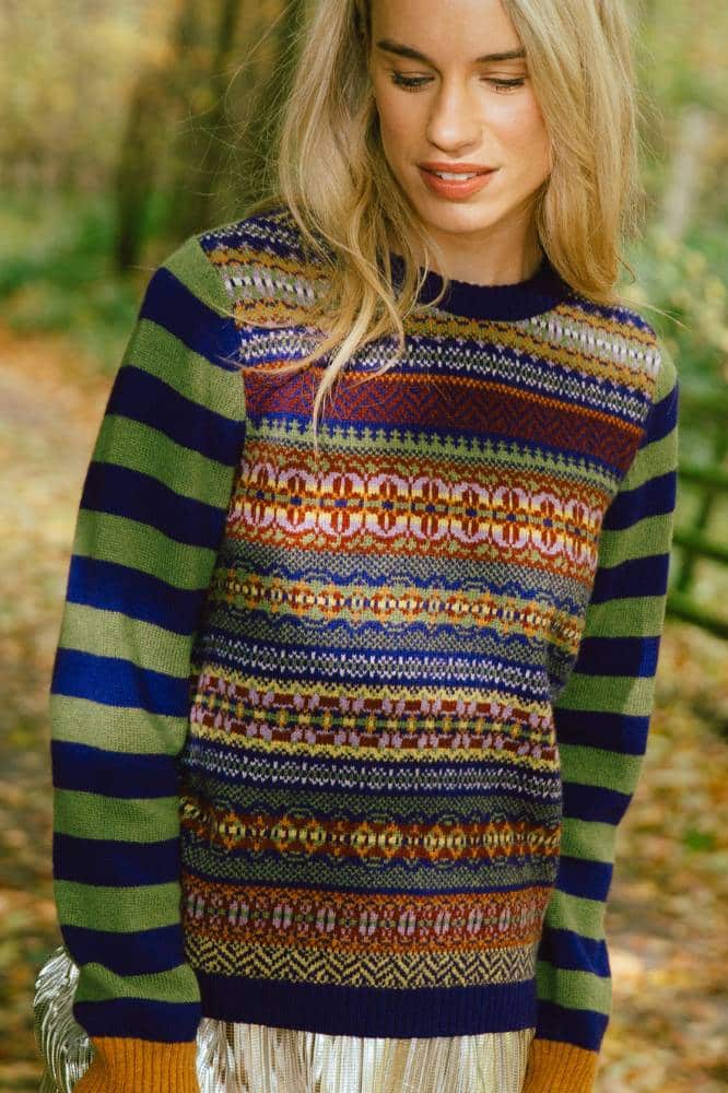 Eribé Stobo Fairisle Sweater Reversible - La Vie en Rose Damesmode