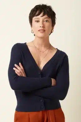 King Louie Deep V Cardi Cedar Blue 09907413_1 (2)