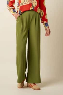 King Louie Irma Pants Fanna Woodbine Green - La Vie en Rose Damesmode (1)