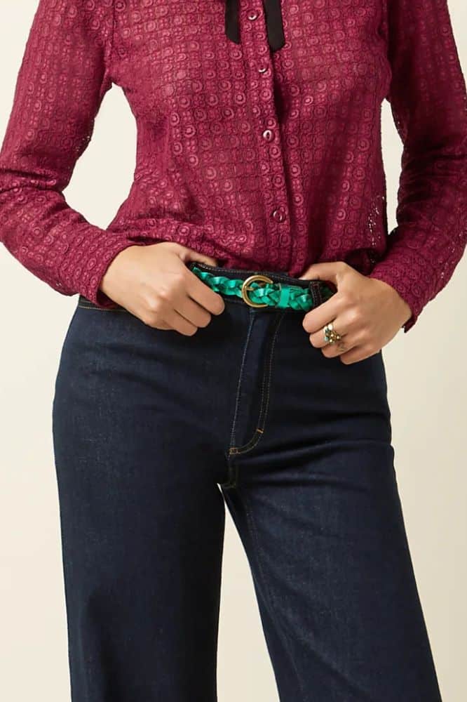 King Louie Paige Pants Walker Denim Indigo Blue GOTS- La Vie en Rose Damesmode