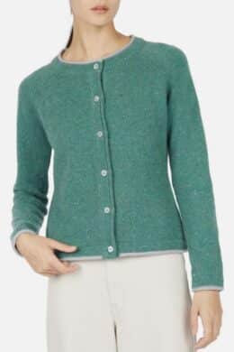 IrelandsEye Irelands Eye Killiney Cardigan Seagreen Marle - La Vie en Rose Damesmode