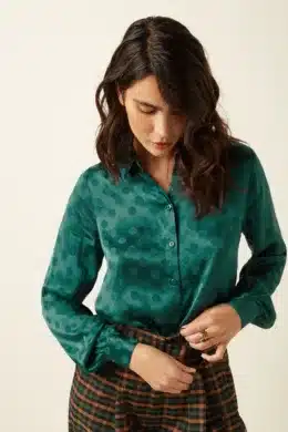 King Louie Maisie Blouse Mimi Peridot Green 10055207 (1)