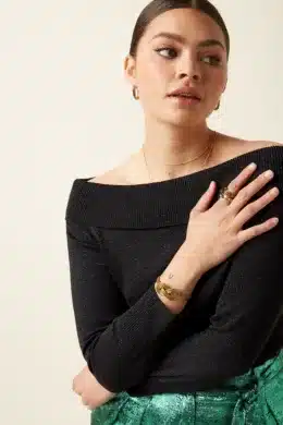 King Louie Mirta Top Lapis Black