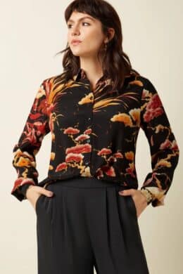 King Louie Maisie Blouse Neve Black - La Vie en Rose Damesmode