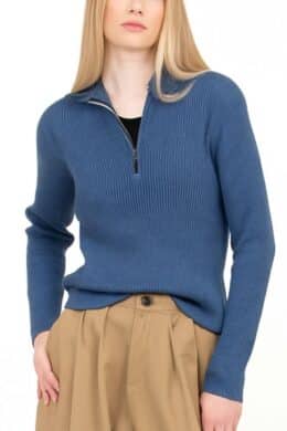 Roosenstein Wolke Robin Merino Rip Half Zip Jeans - La Vie en Rose Damesmode