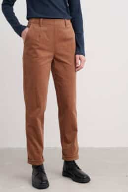 Seasalt Cornwall Crackington Trousers Dark Flax - La Vie en Rose Damesmode