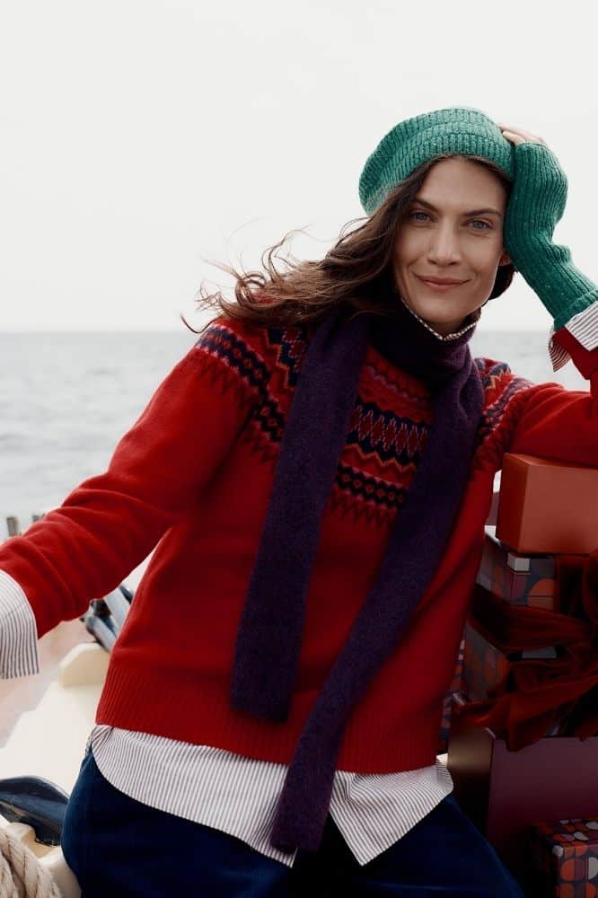 Seasalt Cornwall Gurnard's Head Jumper Windward Carmine Multi - La Vie en Rose Damesmode Enkhuizen