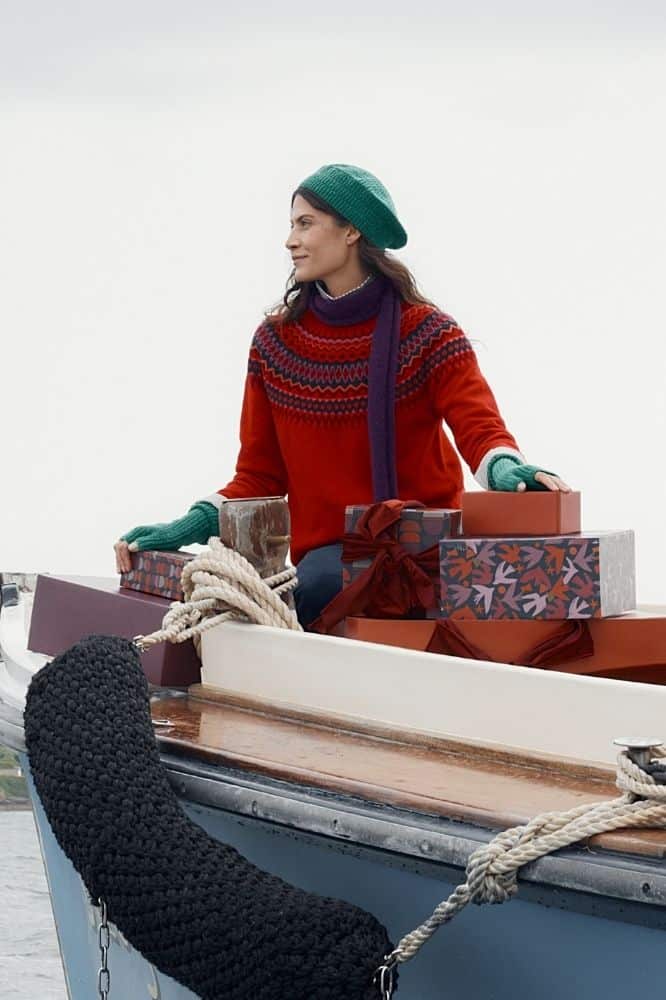 Seasalt Cornwall Gurnard's Head Jumper Windward Carmine Multi - La Vie en Rose Damesmode Enkhuizen