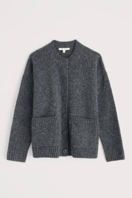Seasalt Cornwall Harbour Sands Cardigan Coal - La Vie en Rose Damesmode Enkhuizen