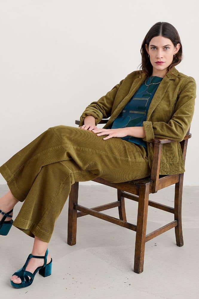 Seasalt Cornwall Heald Blazer Bright Olive - La Vie en Rose Damesmode Enkhuizen (1)