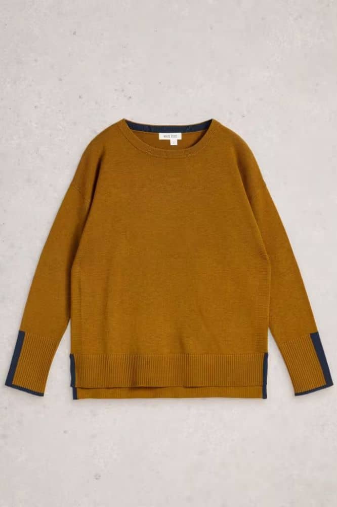 White Stuff Olive Jumper Dark Chartreuse - La Vie en Rose Damesmode