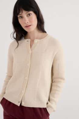 Seasalt Cornwall Coweth Cardigan Limestone - La Vie en Rose Damesmode Enkhuizen