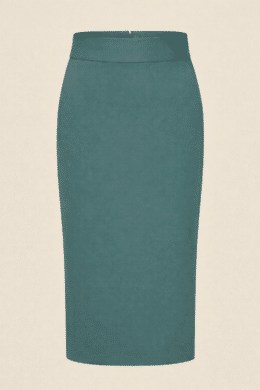 Classic Pencil Skirt Verdegris Heavy Punty Green – Very Cherry