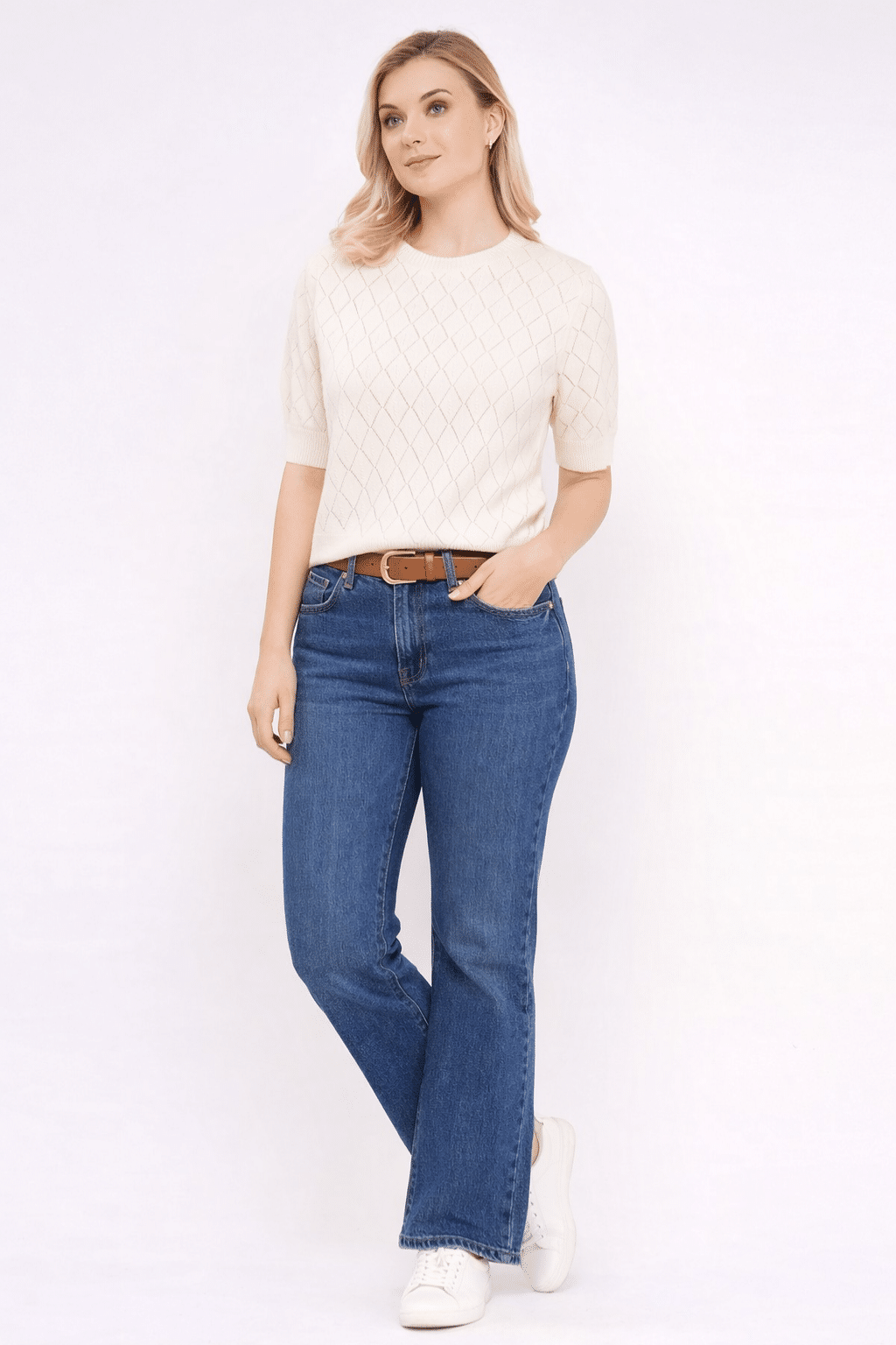 Circus Clothing Ivory Sweater CK143 - La Vie en Rose Damesmode