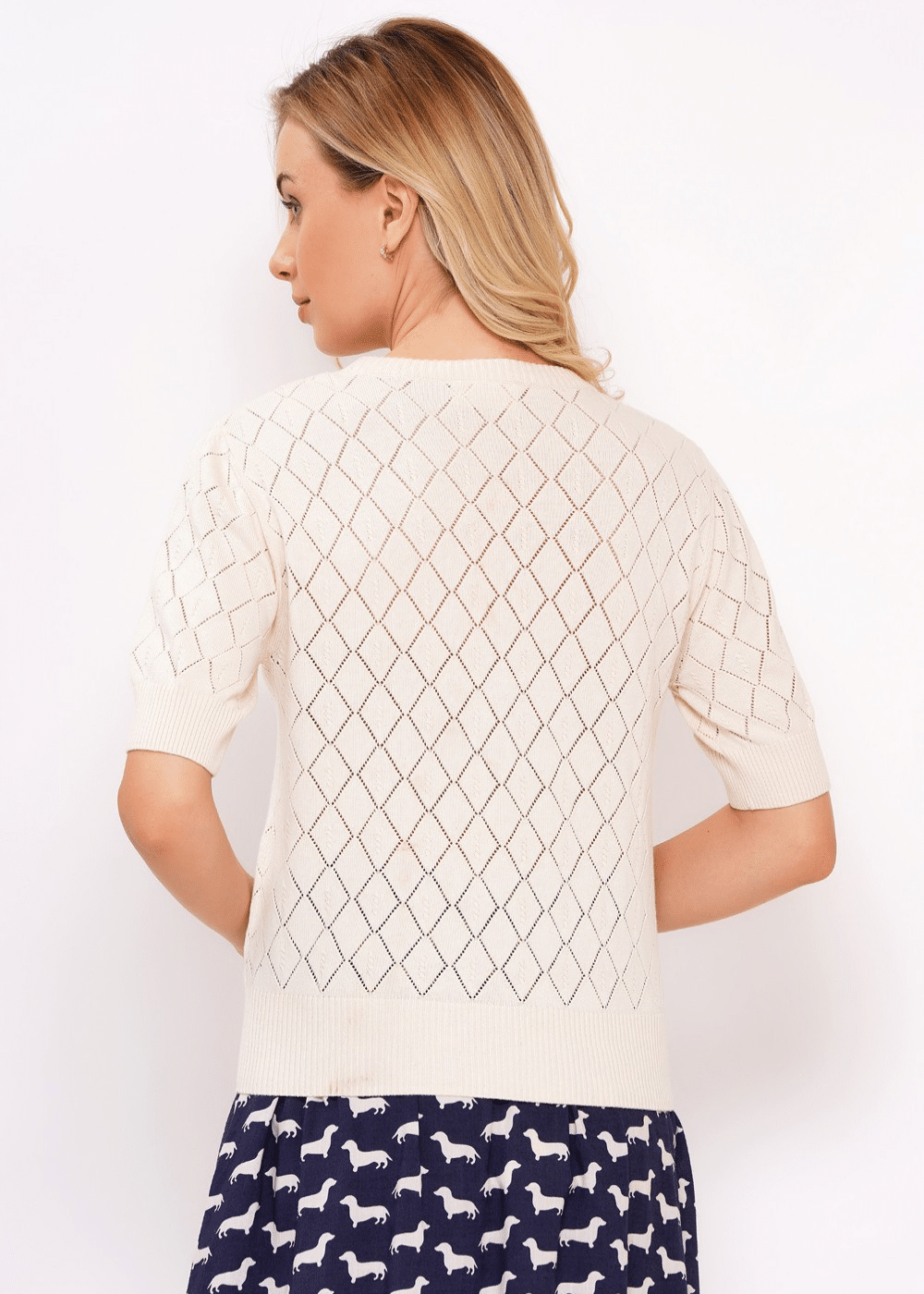 Circus Clothing Ivory Sweater CK143 - La Vie en Rose Damesmode