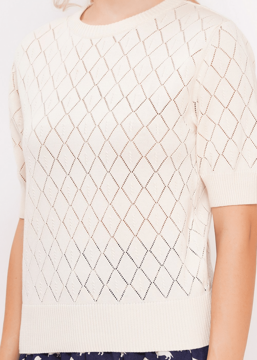 Circus Clothing Ivory Sweater CK143 - La Vie en Rose Damesmode