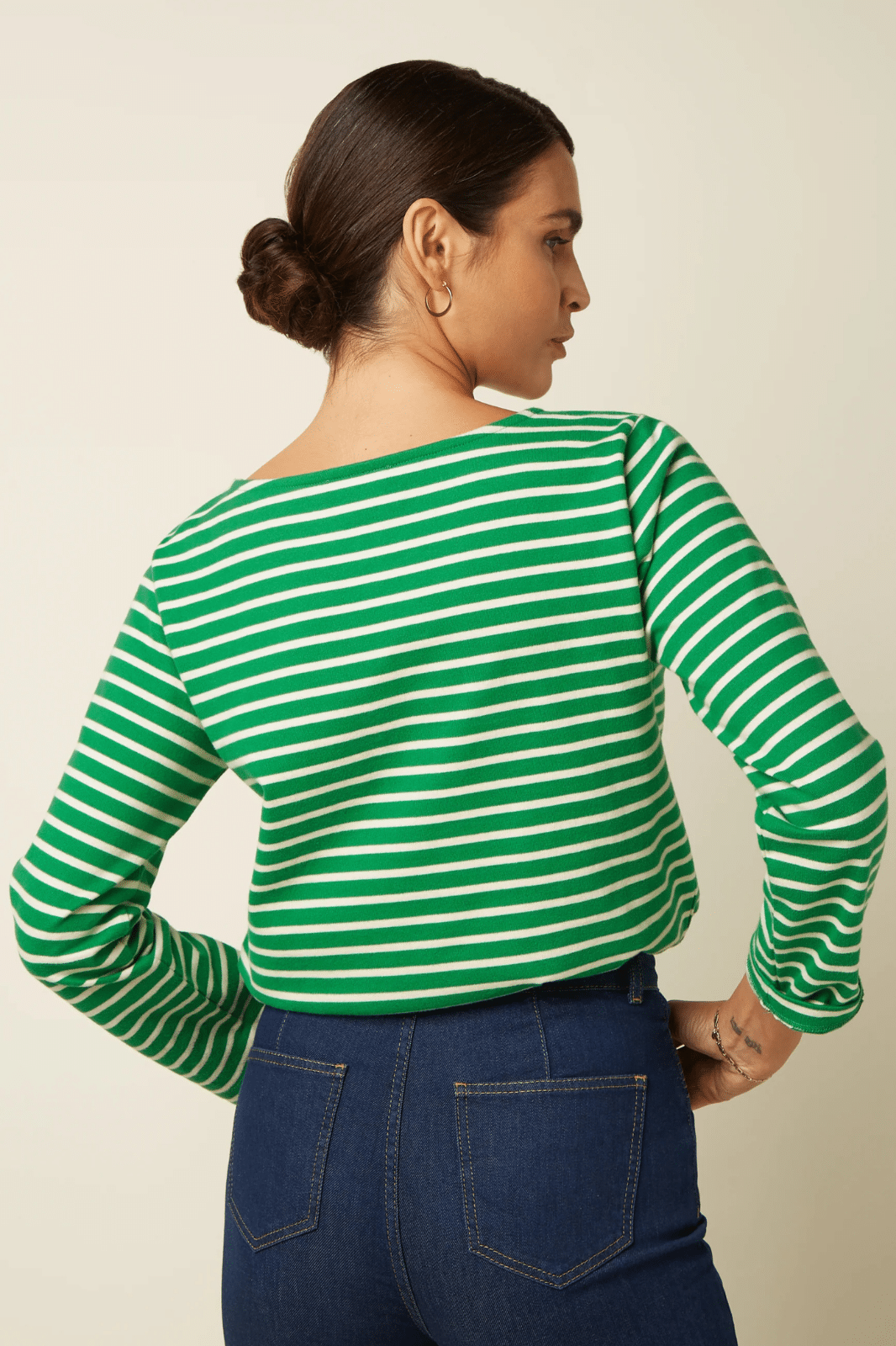 King Louie Boatneck Top Britney Stripe - La Vie en Rose Damesmode