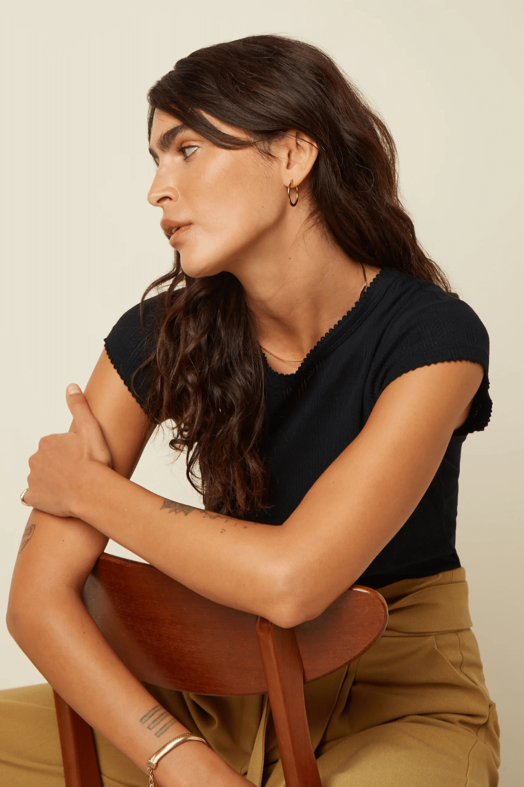 King Louie Cath Tee Halo Black - La Vie en Rose Damesmode