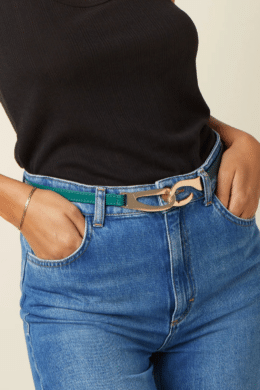 King Louie Fancy Belt Tree Green - La Vie en Rose Damesmode