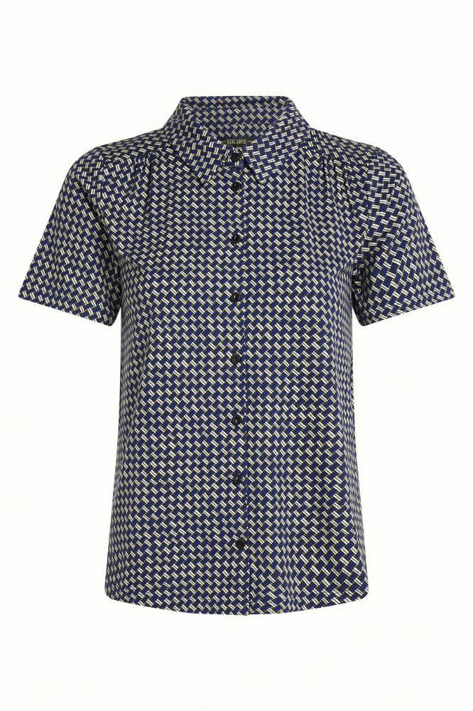 King Louie Maisie Blouse Blizzy - La Vie en Rose Damesmode