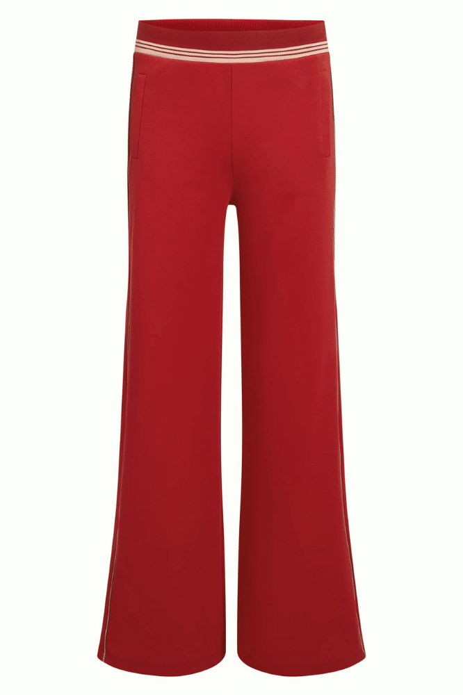 King Louie Sweat Pants Daytona Sweat Chili Red - La Vie en Rose Damesmode (1)