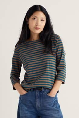 Seasalt Cornwall Sailor Top Mini Cornish Toffee - La Vie en Rose Damesmode Enkhuizen