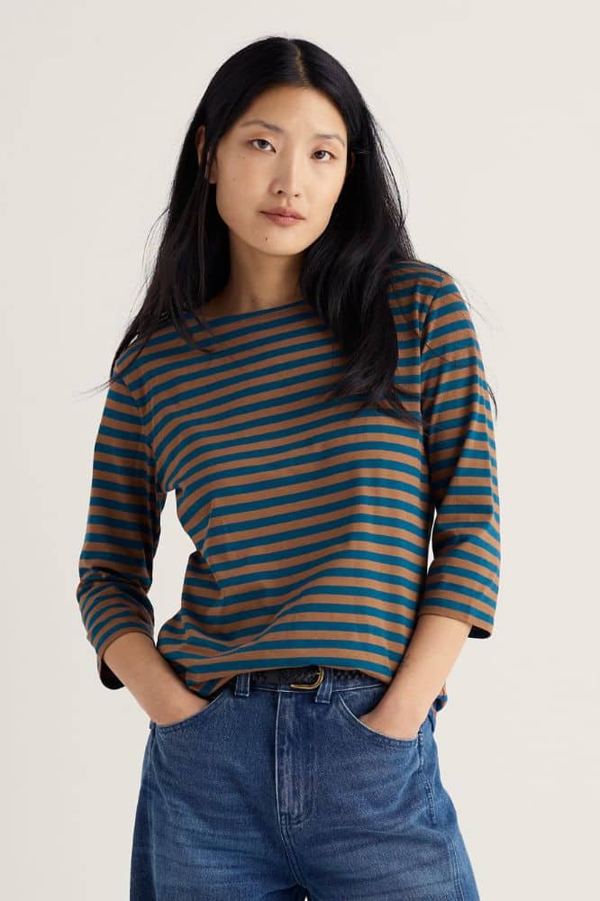 Seasalt Cornwall Sailor Top Mini Cornish Toffee - La Vie en Rose Damesmode Enkhuizen