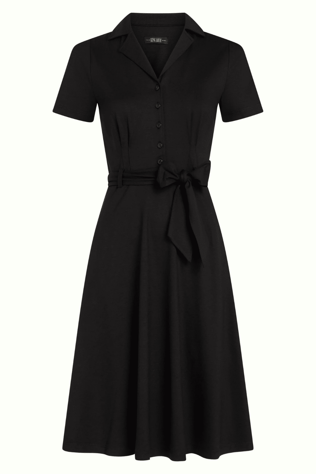 Sheeva Dress Viscose Classic Black- La Vie en Rose Damesmode